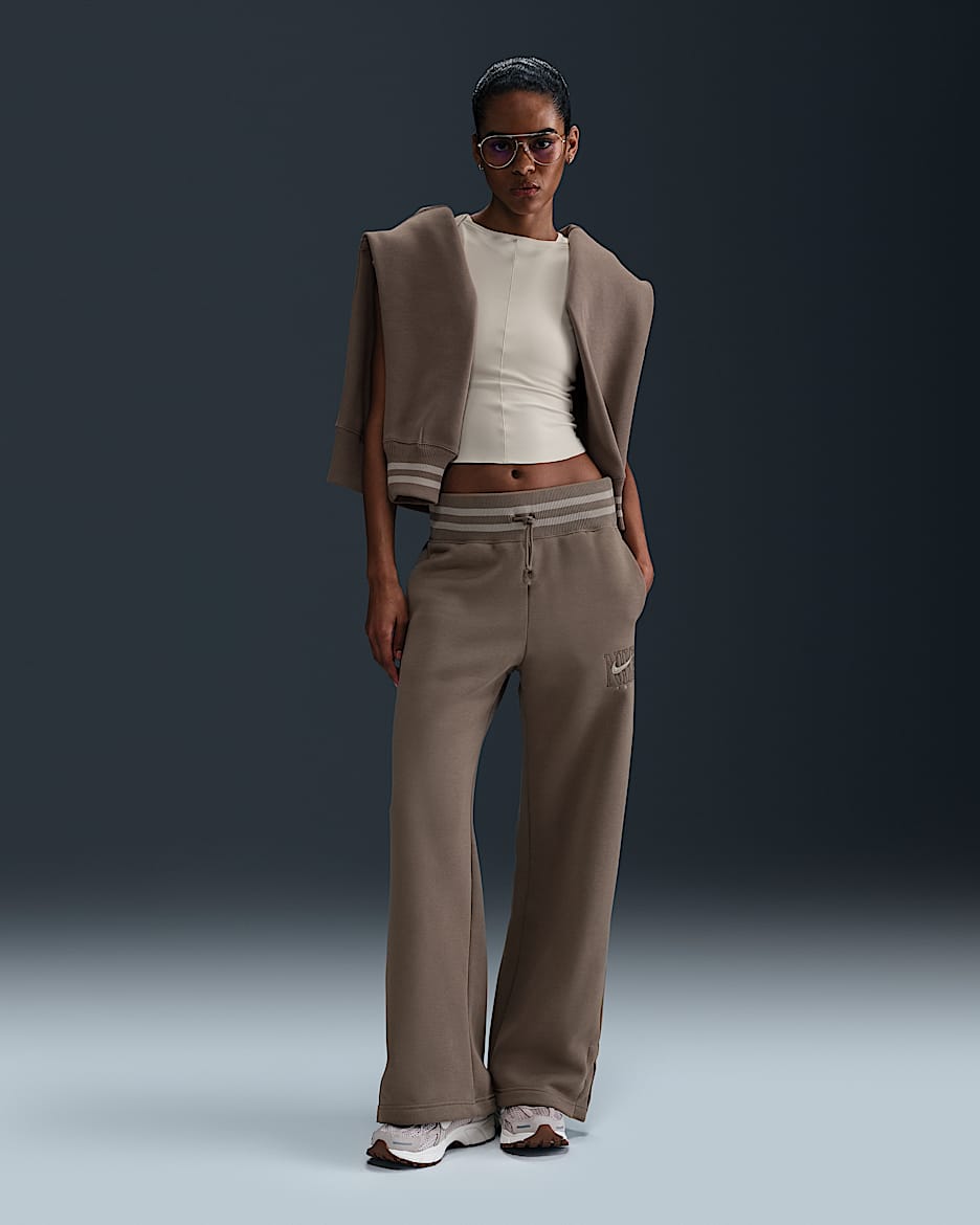 【NIKE】◆PHOENIX FLEECE WIDE PANTS◆ワイドパンツ◆正規品◆ Nike Sportswear Phoenix Fleece Women's High-Waisted Wide-Leg
